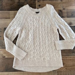 Ann Taylor Factory Oatmeal Knit Sweater